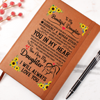 TO MY DAUGHTER PROUD LEATHER JOURNAL