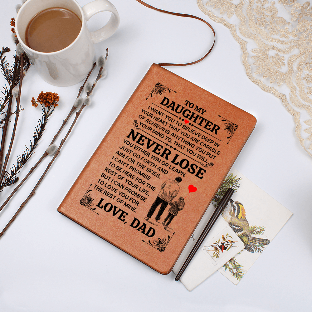 TO MY DAUGHTER PROMISE LEATHER JOURNAL