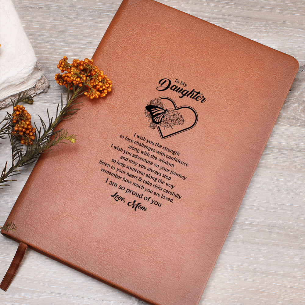 To My Daughter Butterfly Journal - Mom's Love Letter Notebook