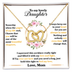 Daughter Heart Necklace – Hold This Tight to Feel My Love