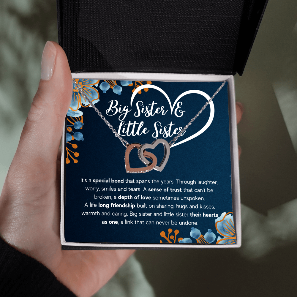 TO MY SISTER BOND INTERLOCKING NECKLACE GIFT SET