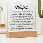 TO MY DAUGHTER CHAPTERS SQUARE PLAQUE