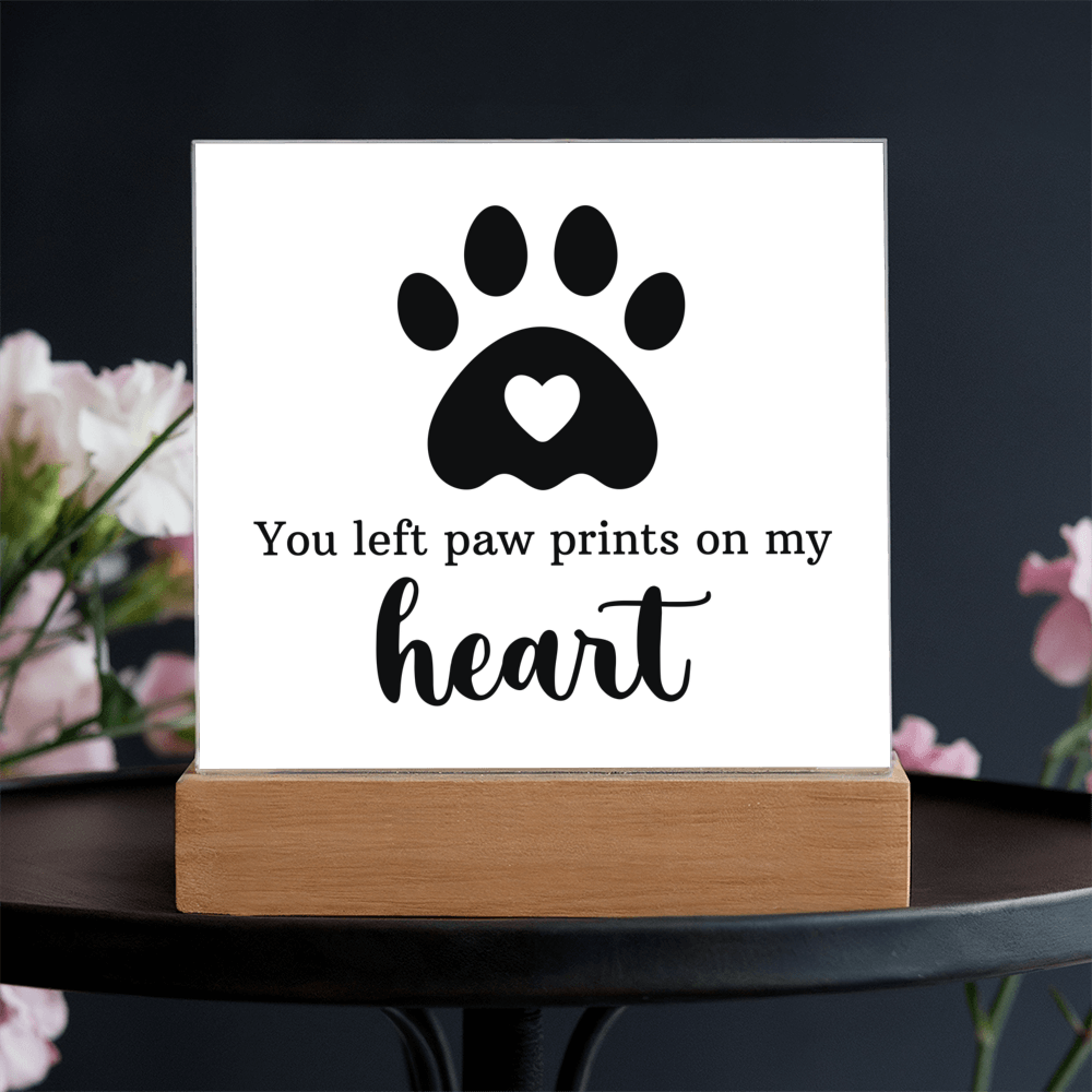 Keepsake Acrylic Bundle - You Left Pawprints In My Heart