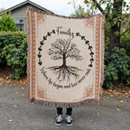Family Roots, Celtic Tree Woven Blanket