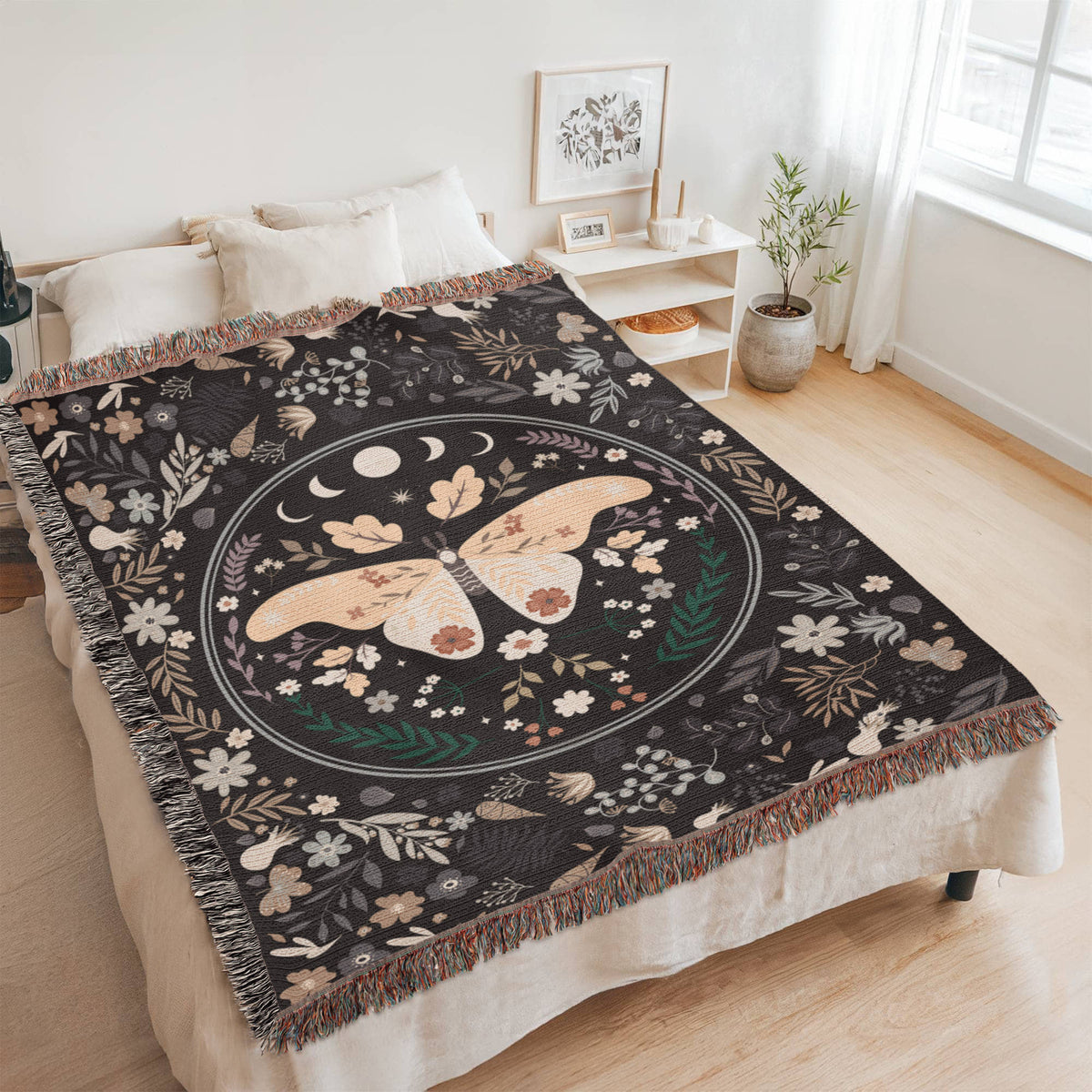 Bohemian Butterfly - Woven Blanket
