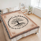 Family Roots, Celtic Tree Woven Blanket