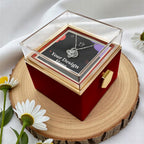 Badass Crown - Daughter Birthday Necklace with Rose Box
